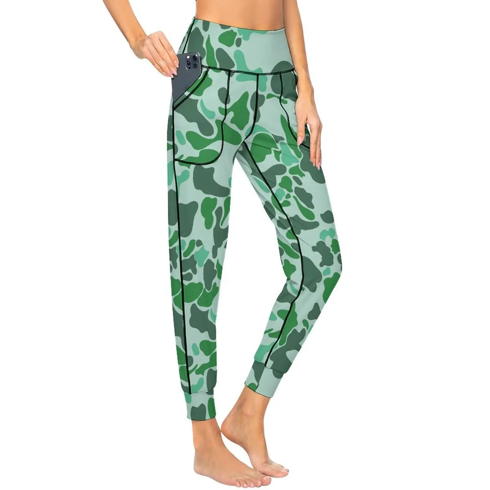 Snow Camo 2XL Personality Leg Pants Yoga jogging pants Fashion Women Upscale Tight-fitting Leg Pants for Sport