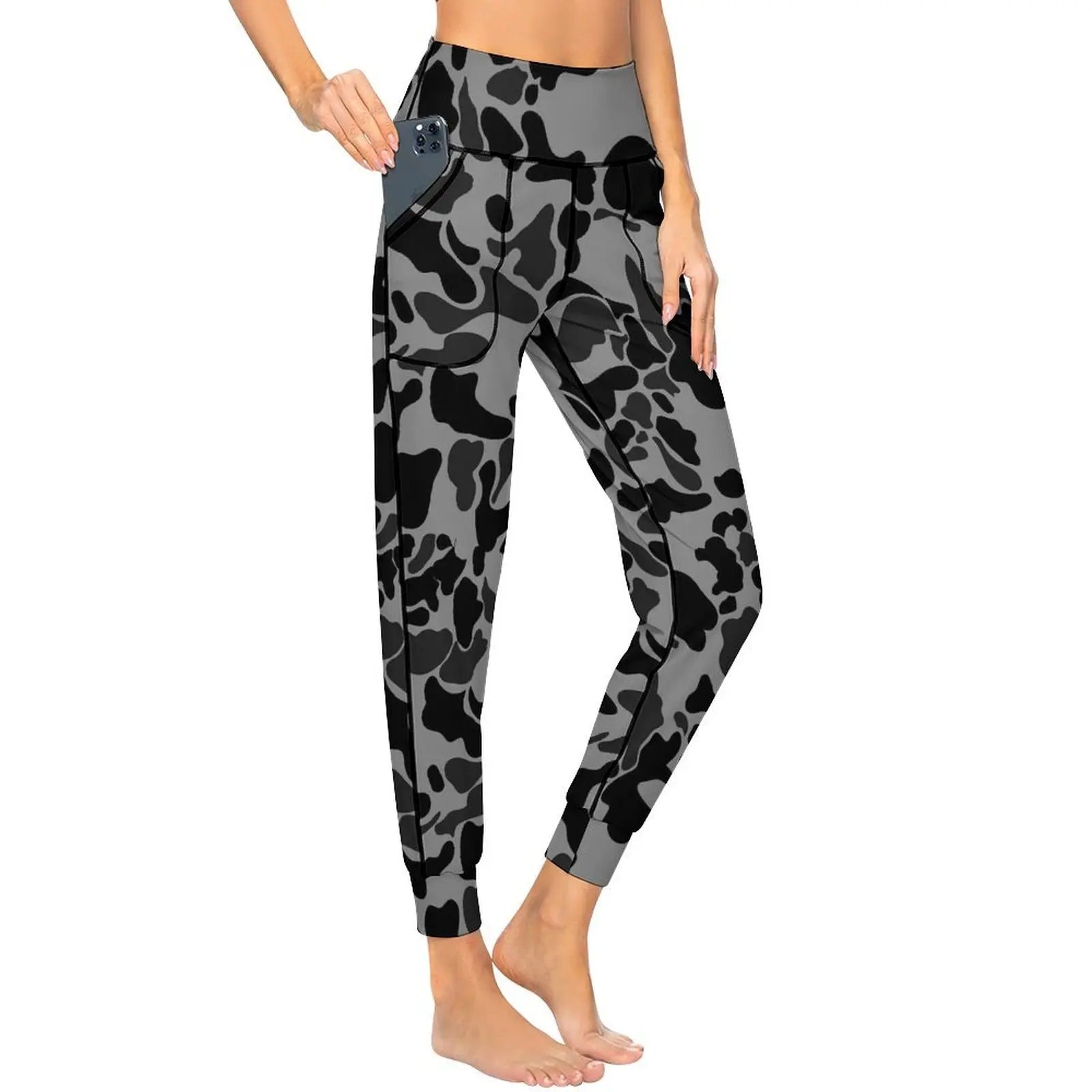 Snow Camo 2XL Personality Leg Pants Yoga jogging pants Fashion Women Upscale Tight-fitting Leg Pants for Sport