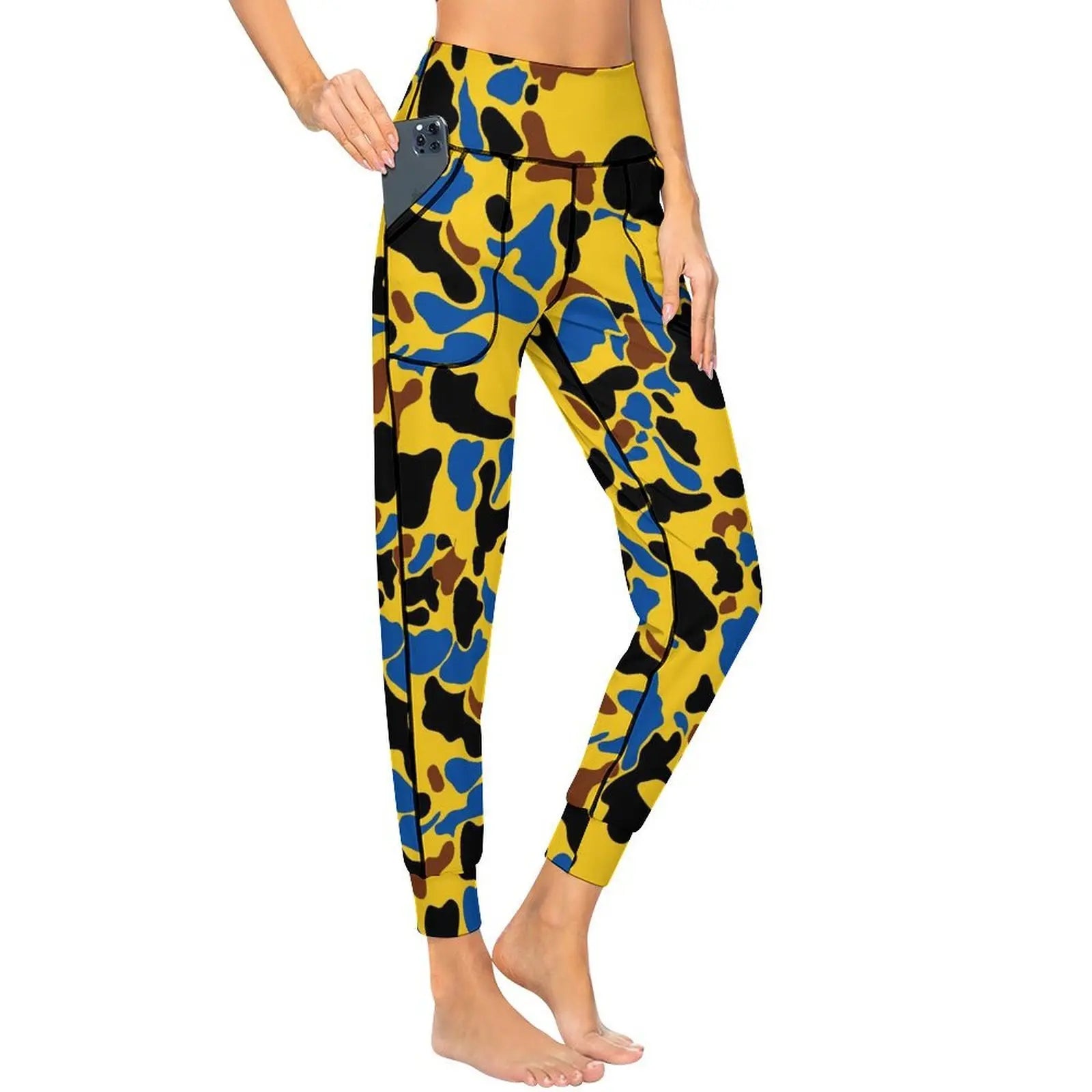 Snow Camo 2XL Personality Leg Pants Yoga jogging pants Fashion Women Upscale Tight-fitting Leg Pants for Sport