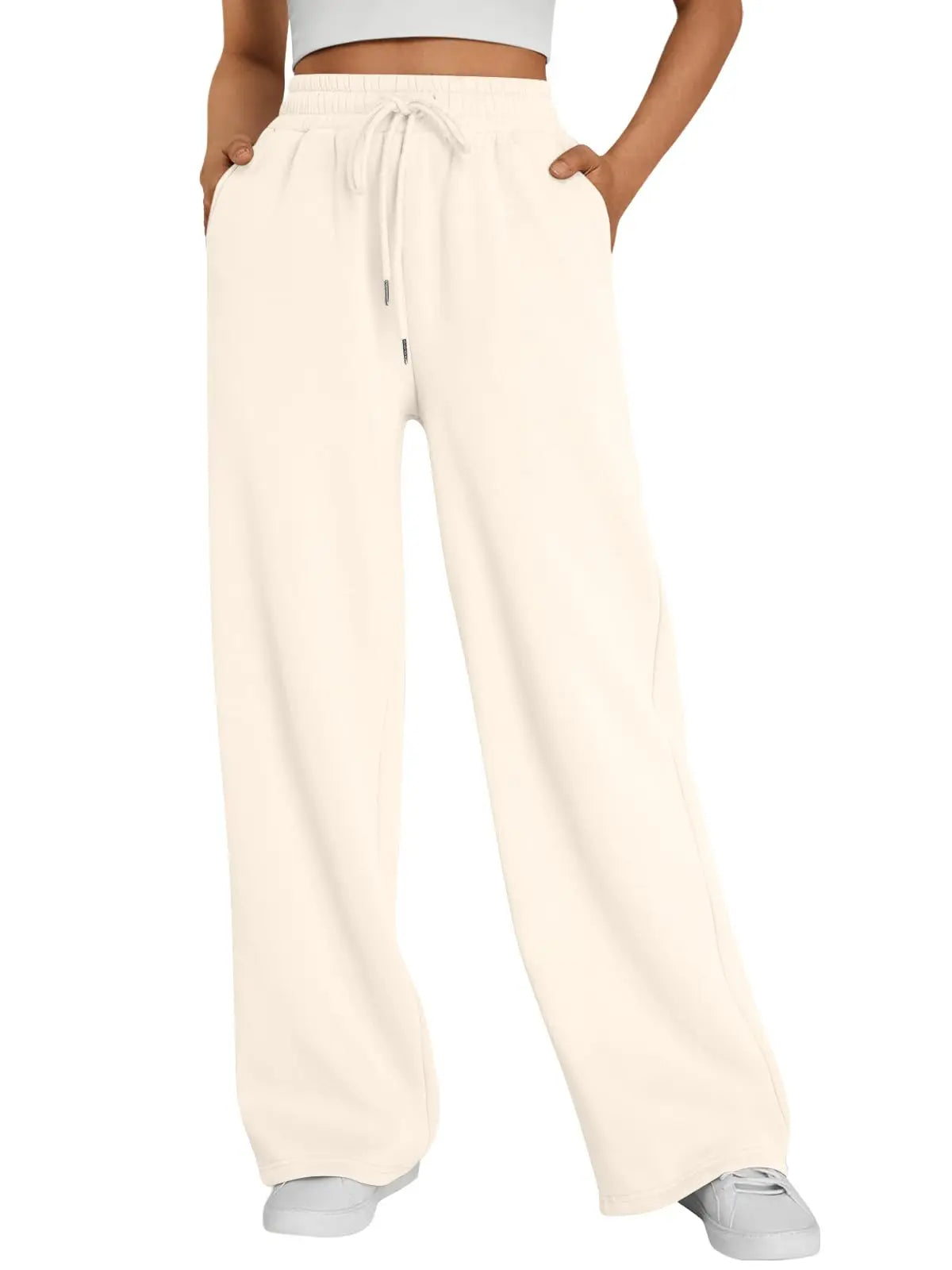 2026 New Harajuku Wide Leg Sweatpants Women Streetwear Baggy Oversize Gray Sports Pants Woman Drawstring Casual Joggers Trousers