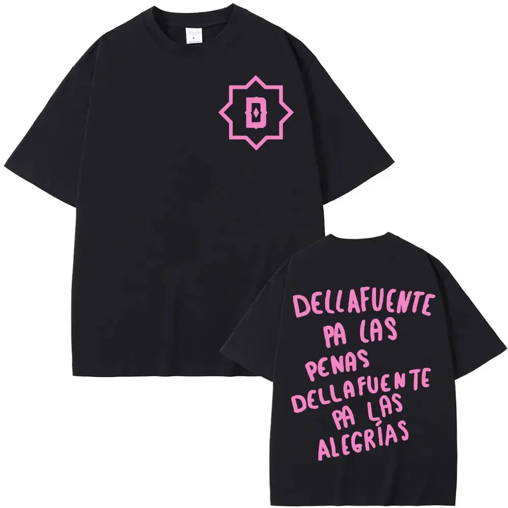 Rapper Dellafuente Pa Las Penas Dellafuente Pa Las Alegrías T Shirts Men Women Vintage Casual High Quality T-shirt
