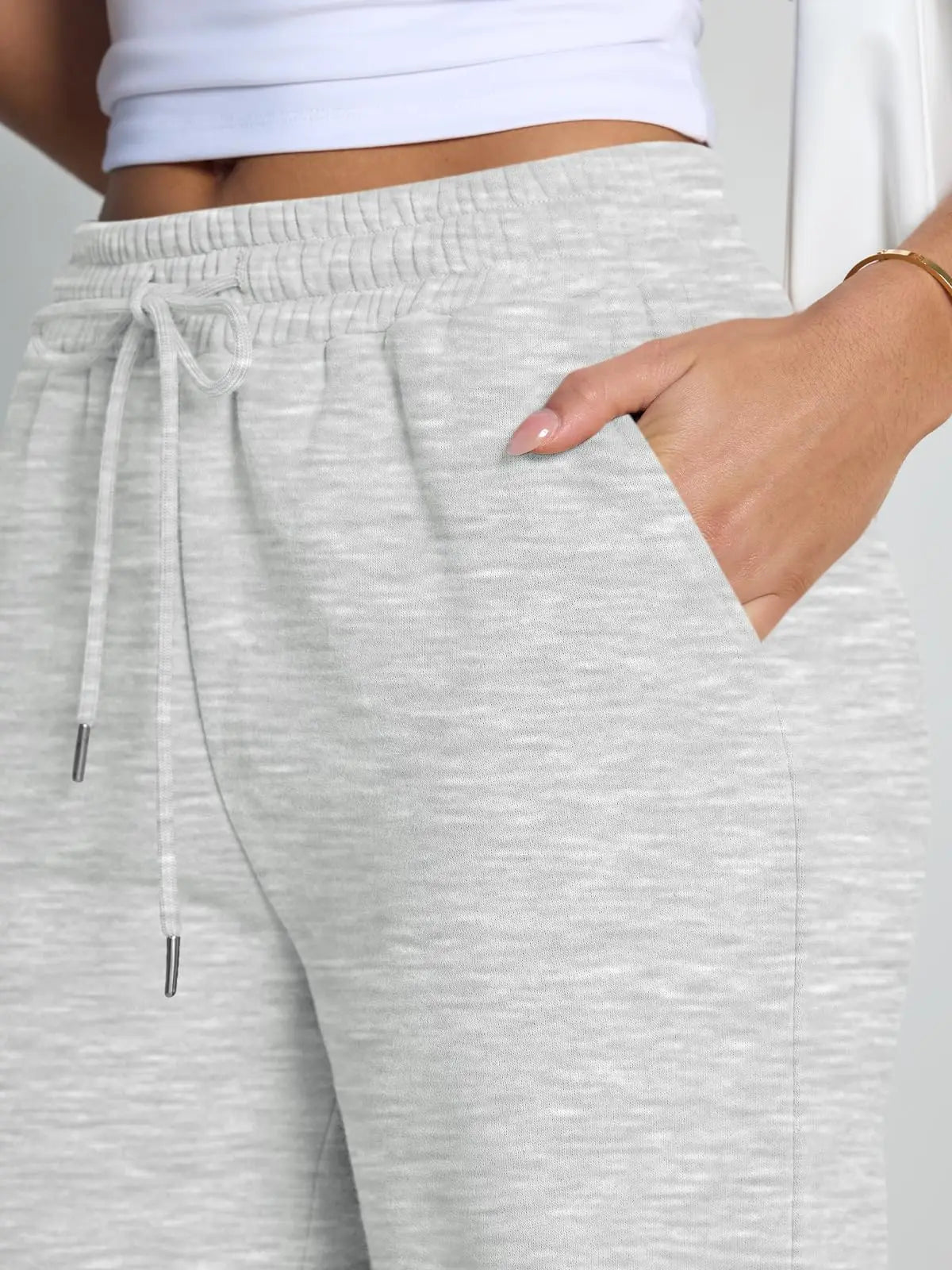 2026 New Harajuku Wide Leg Sweatpants Women Streetwear Baggy Oversize Gray Sports Pants Woman Drawstring Casual Joggers Trousers