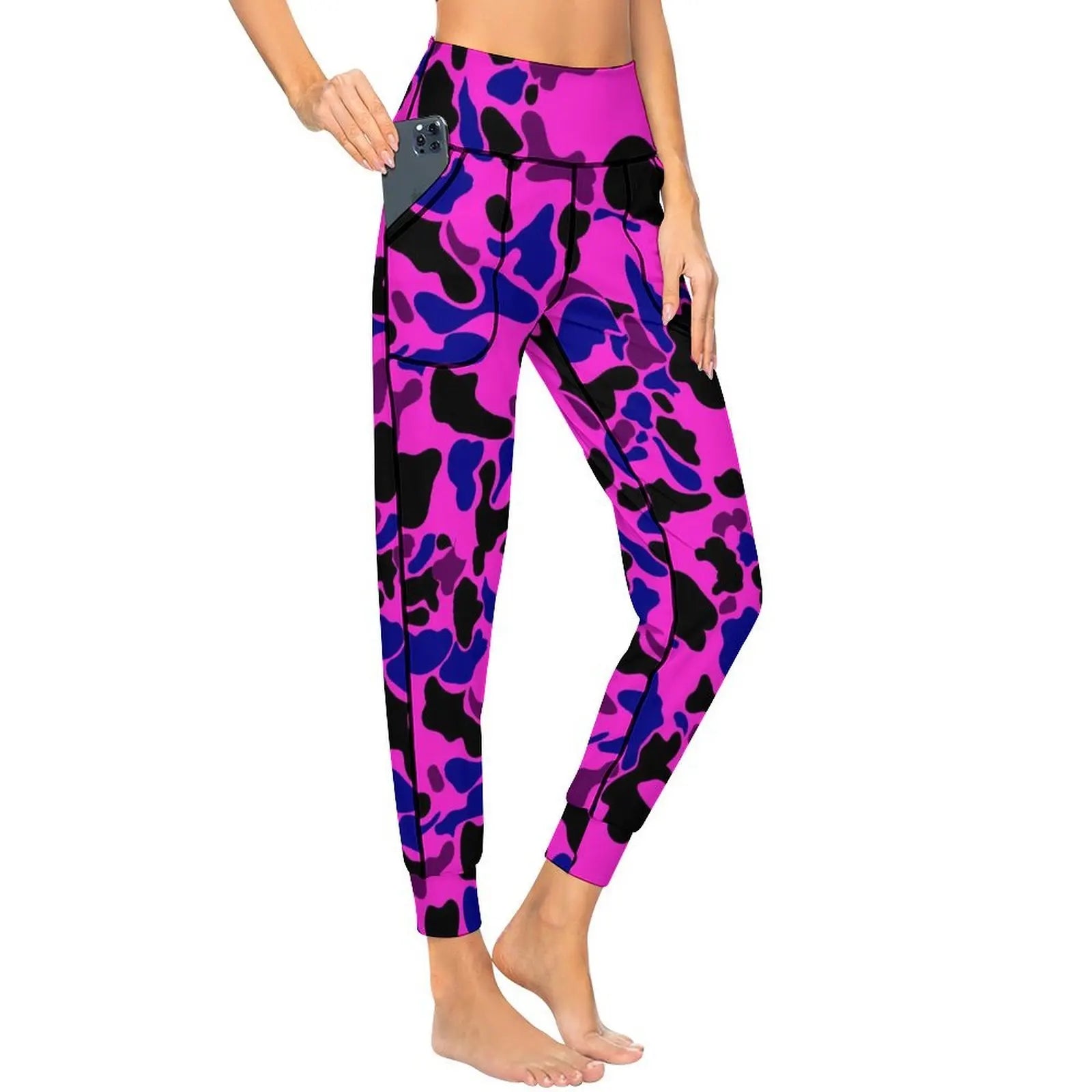 Snow Camo 2XL Personality Leg Pants Yoga jogging pants Fashion Women Upscale Tight-fitting Leg Pants for Sport