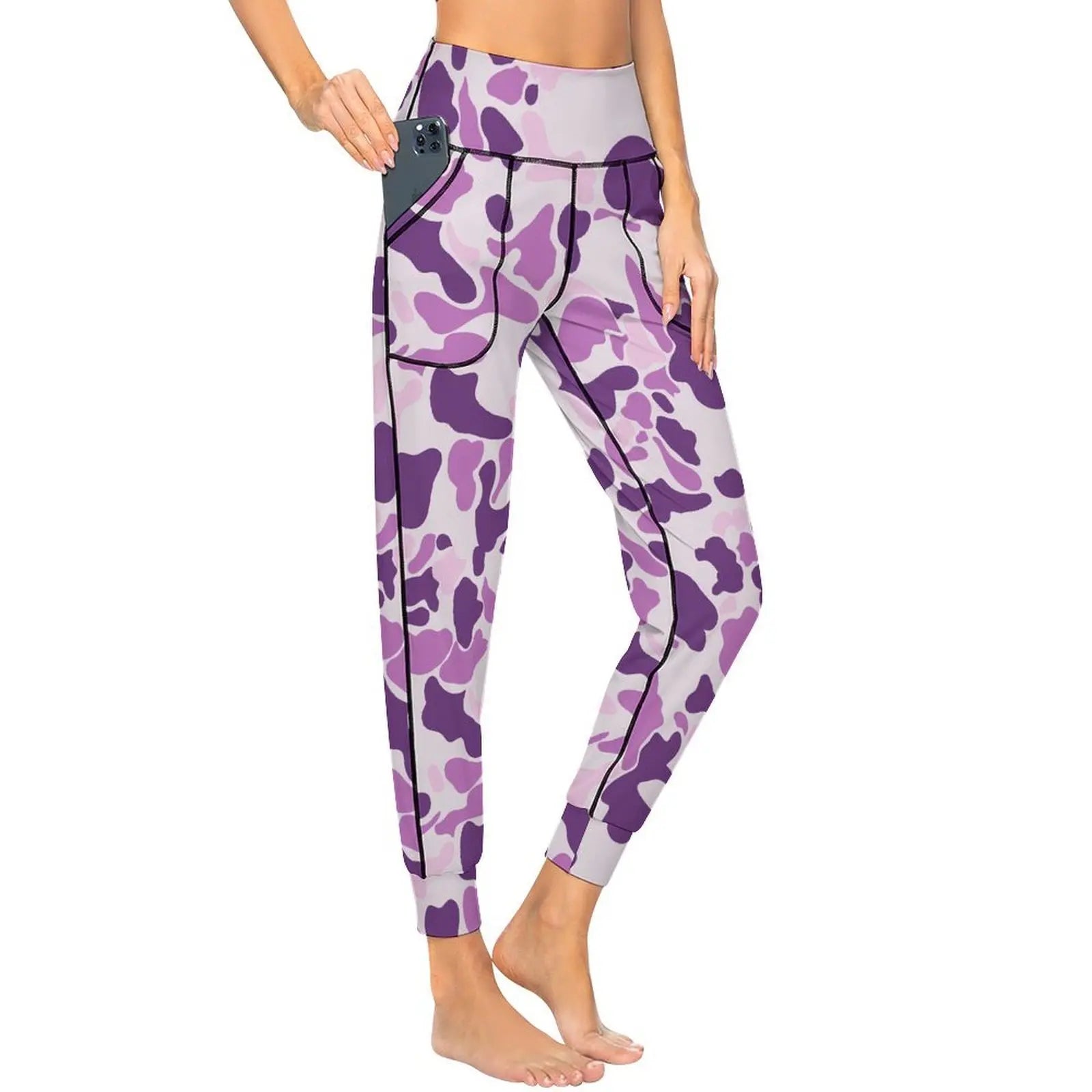 Snow Camo 2XL Personality Leg Pants Yoga jogging pants Fashion Women Upscale Tight-fitting Leg Pants for Sport