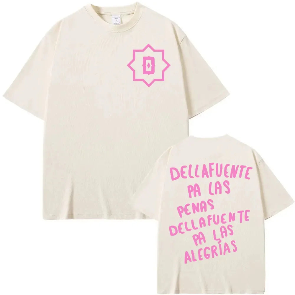Rapper Dellafuente Pa Las Penas Dellafuente Pa Las Alegrías T Shirts Men Women Vintage Casual High Quality T-shirt