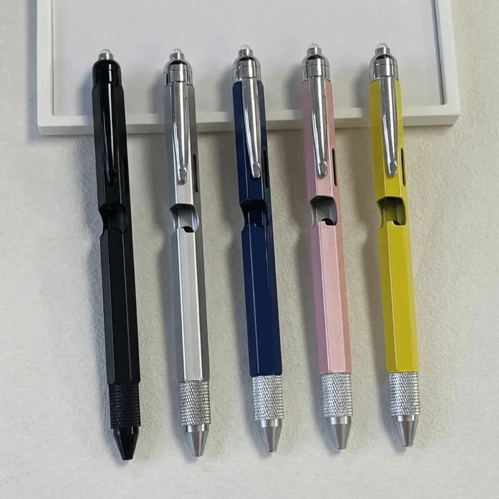 9 in 1 Multi-function Tool Pen Detachable Portable Ballpoint Pen DIY Professional Handheld Screwdriver Tool Office Supplie