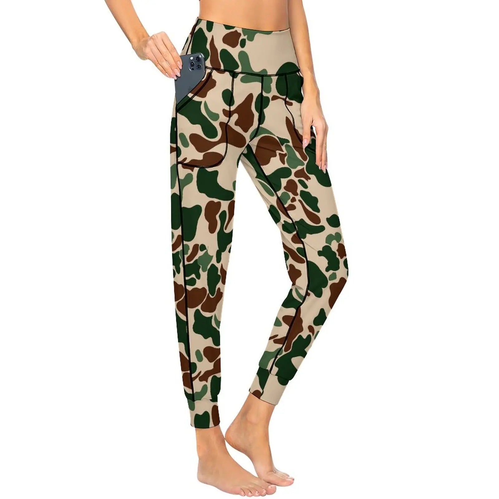Snow Camo 2XL Personality Leg Pants Yoga jogging pants Fashion Women Upscale Tight-fitting Leg Pants for Sport