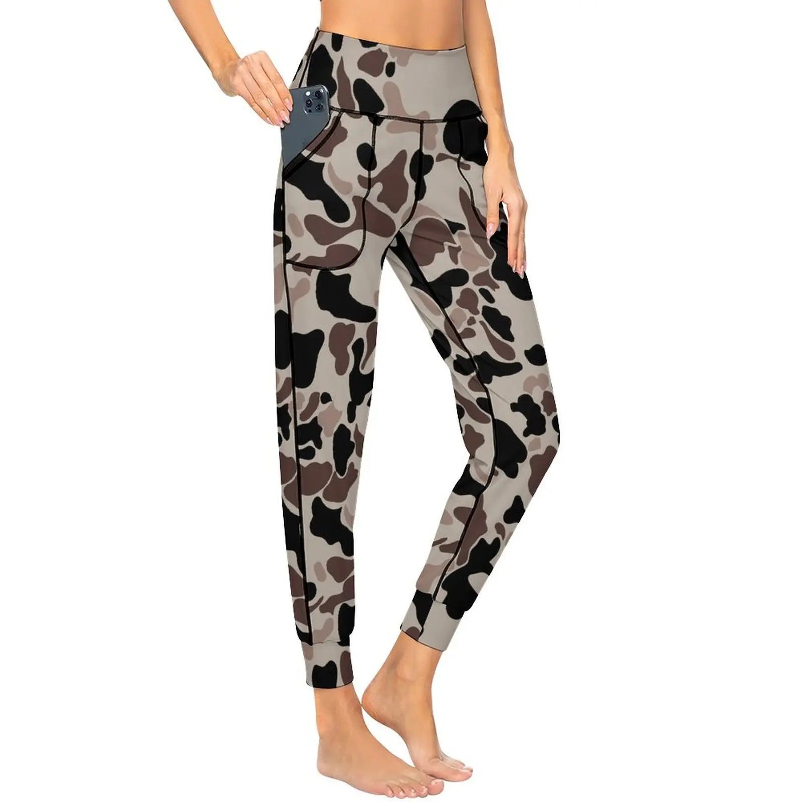Snow Camo 2XL Personality Leg Pants Yoga jogging pants Fashion Women Upscale Tight-fitting Leg Pants for Sport