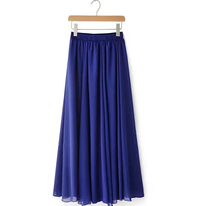 Adults Women Ballet Dance Skirts Long Chiffon Dance Skirts Lyrical Soft Ballet Dress Black Burgundy Translucent Dance Costumes