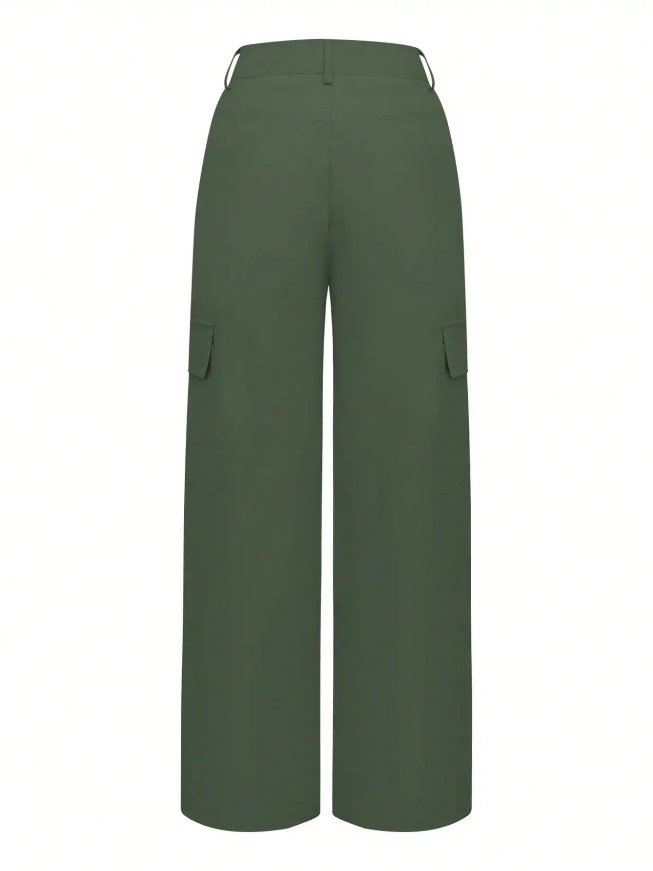 New Autumn/Winter Women's Retro Casual Solid-Color Straight-Leg Cargo Pants — Versatile Y2K Style with Side Pockets